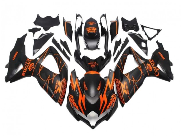 GSXR 600 / 750 K8 2008-2010 Verkleidungen - Schwarz Orange GSXR 600 / 750 K8 2008-2010 Verkleidungen - Schwarz Orange