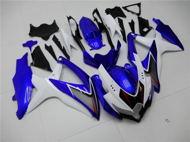 GSXR 600 / 750 K8 2008-2010 Verkleidungen - Weiß Blau GSXR 600 / 750 K8 2008-2010 Verkleidungen - Weiß Blau