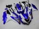 GSXR 600 / 750 K8 2008-2010 Verkleidungen - Weiß Blau GSXR 600 / 750 K8 2008-2010 Verkleidungen - Weiß Blau