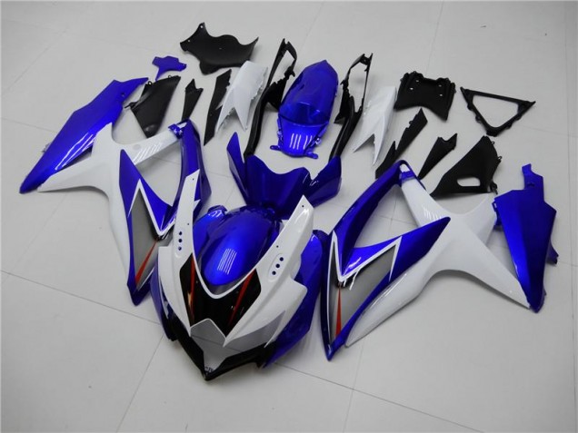 GSXR 600 / 750 K8 2008-2010 Verkleidungen - Weiß Blau GSXR 600 / 750 K8 2008-2010 Verkleidungen - Weiß Blau