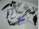 GSXR 600 / 750 K8 2008-2010 Verkleidungen - Weiß Silber Blau