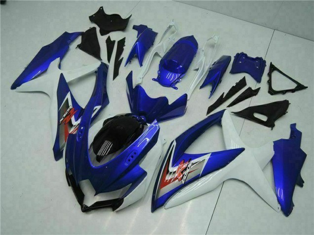 GSXR 600 / 750 K8 2008-2010 Vollverkleidung - Blau Weiß