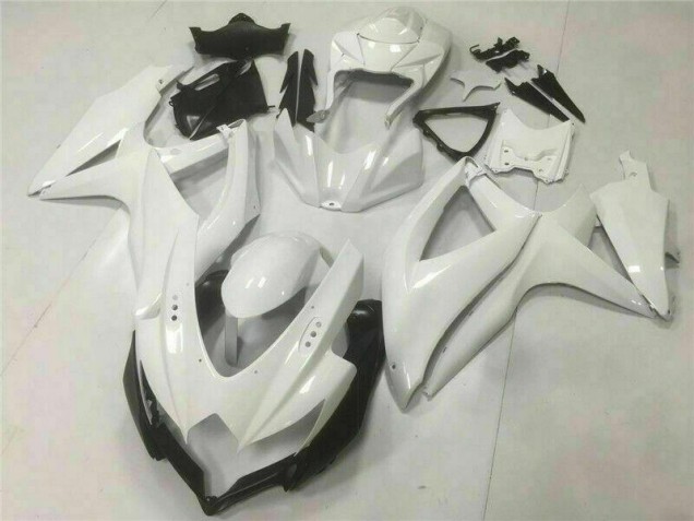 GSXR 600 / 750 K8 2008-2010 Vollverkleidung - Weiß