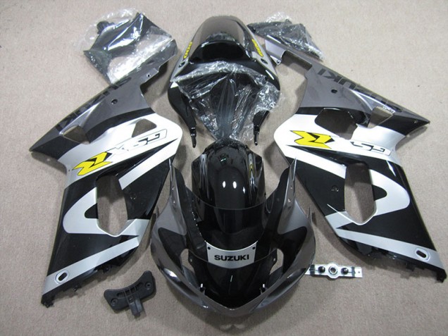 GSXR 600 K1 K2 K3 2001-2003 Verkleidungen - Schwarz Weiß GSXR 600 K1 K2 K3 2001-2003 Verkleidungen - Schwarz Weiß