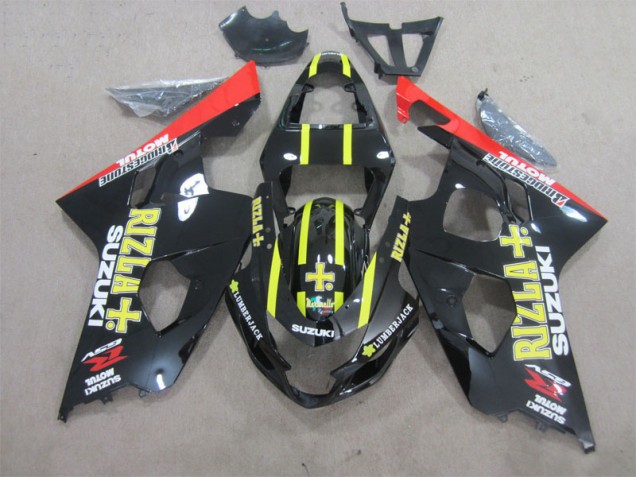 GSXR 600 K4 2004-2005 Verkleidung - Schwarz Gelb Rizla