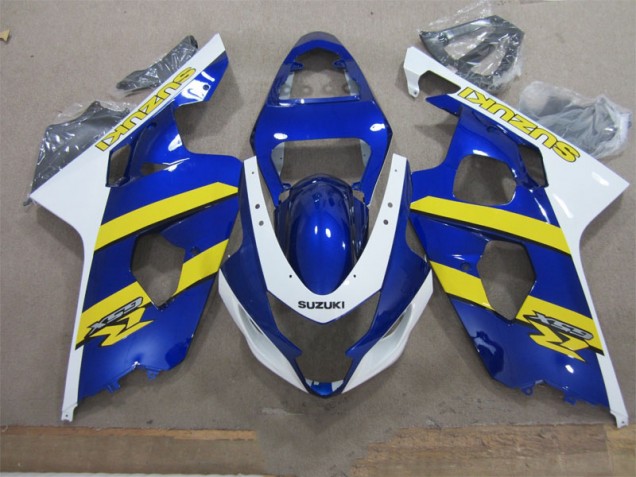 GSXR 600 K4 2004-2005 Verkleidungen - Blau Weiß Gelb GSXR 600 K4 2004-2005 Verkleidungen - Blau Weiß Gelb