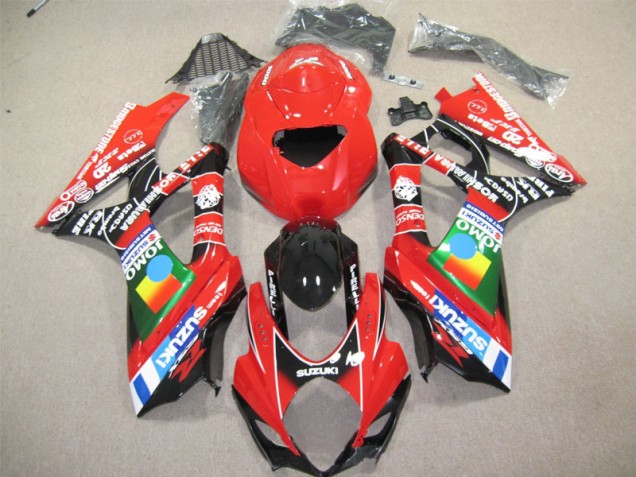 GSXR 600 K4 2004-2005 Verkleidungen - Rot Schwarz GSXR 600 K4 2004-2005 Verkleidungen - Rot Schwarz