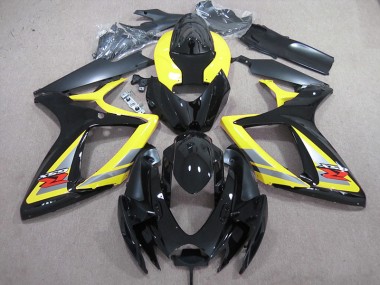 GSXR 600 K6 2006-2007 Verkleidungen - Schwarz Gelb