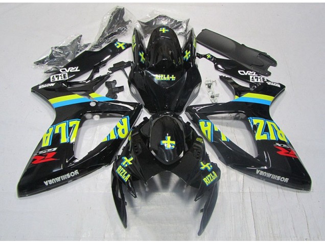 GSXR 600 K6 2006-2007 Verkleidungen - Schwarz Gelb Rizla GSXR 600 K6 2006-2007 Verkleidungen - Schwarz Gelb Rizla
