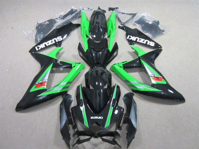 GSXR 600 K6 2006-2007 Verkleidungen - Schwarz Grün GSXR 600 K6 2006-2007 Verkleidungen - Schwarz Grün