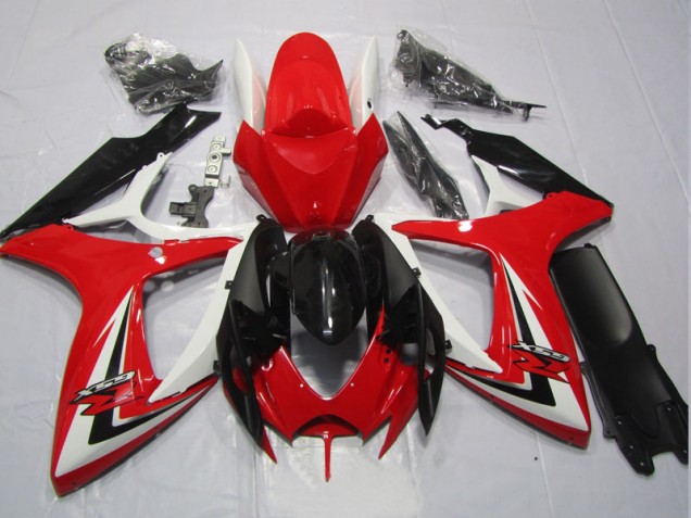 GSXR 600 K6 2006-2007 Verkleidungen - Schwarz Rot GSXR 600 K6 2006-2007 Verkleidungen - Schwarz Rot