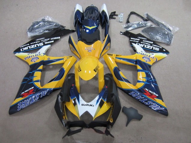 GSXR 600 K8 2008-2010 Verkleidungen - Blau Gelb Corona Extra