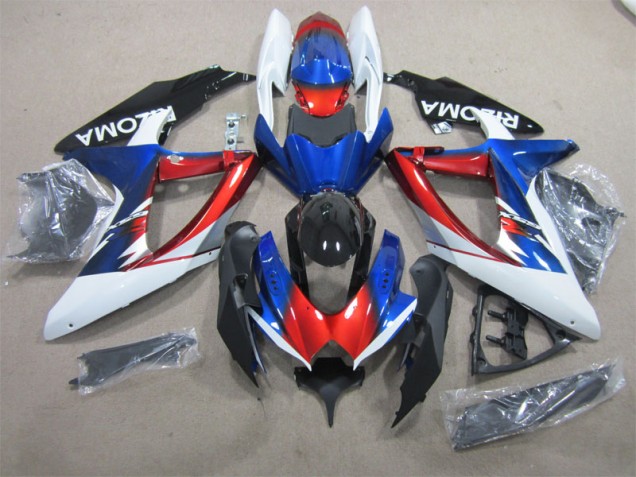 GSXR 600 K8 2008-2010 Verkleidungen - Blau Rot Weiß GSXR 600 K8 2008-2010 Verkleidungen - Blau Rot Weiß
