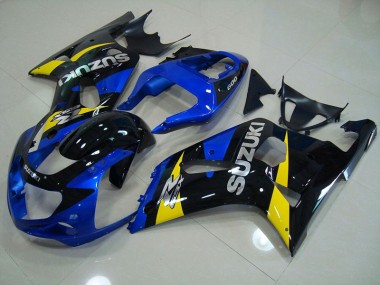 GSXR 750 K1 K2 K3 2001-2003 Verkleidungen - Blau Schwarz
