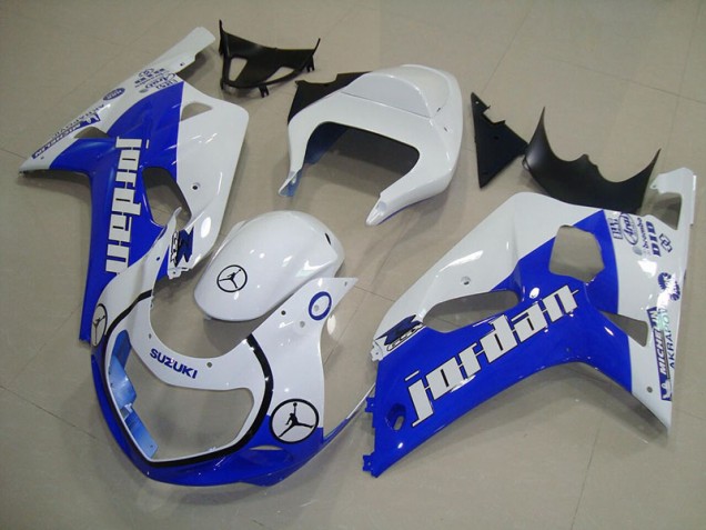 GSXR 750 K1 K2 K3 2001-2003 Verkleidungen - Blau Weiß Jordan GSXR 750 K1 K2 K3 2001-2003 Verkleidungen - Blau Weiß Jordan