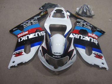 GSXR 750 K1 K2 K3 2001-2003 Verkleidungen - Weiß Blau Rot Motul