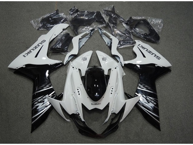 GSXR 750 K11 2011-2024 Verkleidung - Weiß Schwarz GSXR 750 K11 2011-2024 Verkleidung - Weiß Schwarz