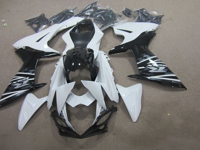 GSXR 750 K11 2011-2024 Verkleidungen - Weiß Schwarz GSXR 750 K11 2011-2024 Verkleidungen - Weiß Schwarz