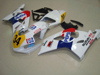 GSXR 750 K4 2004-2005 Verkleidungen - Weiß Blau Pepsi 34