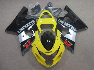 GSXR 750 K4 2004-2005 Verkleidungen - Yellow Schwarz Silber