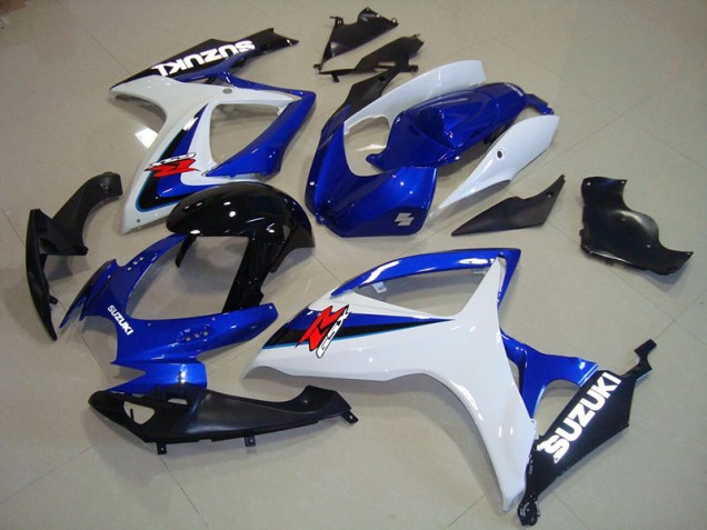 GSXR 750 K6 2006-2007 Verkleidungen - Blau Weiß Schwarz GSXR 750 K6 2006-2007 Verkleidungen - Blau Weiß Schwarz