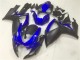 Rabatt Suzuki GSXR 600/750 Motorrad Verkleidung 2006-2007 - Blau Matt Schwarz
