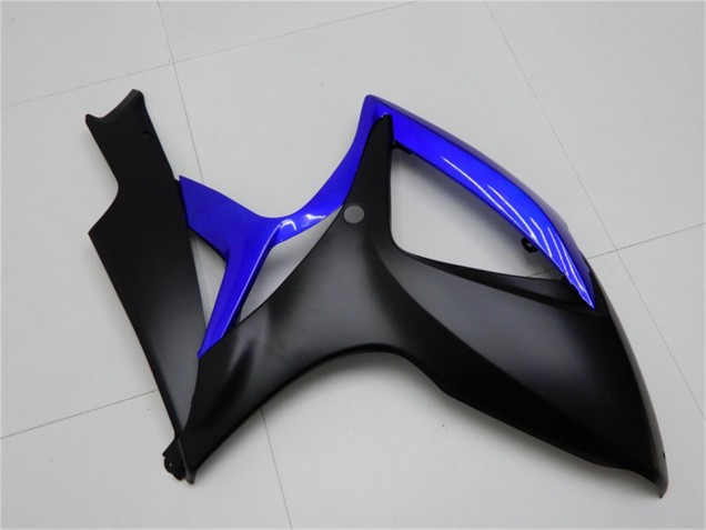 Rabatt Suzuki GSXR 600/750 Motorrad Verkleidung 2006-2007 - Blau Matt Schwarz