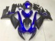 Rabatt Suzuki GSXR 600/750 Motorrad Verkleidung 2006-2007 - Blau Matt Schwarz