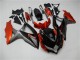 Rabatt Suzuki GSXR 600/750 Motorrad Verkleidung 2008-2010 - Orange Grau Glanzendes Schwarz