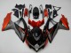 Rabatt Suzuki GSXR 600/750 Motorrad Verkleidung 2008-2010 - Orange Grau Glanzendes Schwarz