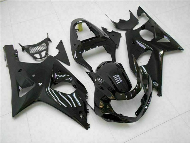 Rabatt Suzuki GSXR 1000 Motorrad Verkleidung 2000-2002 - Glanzendes Schwarz