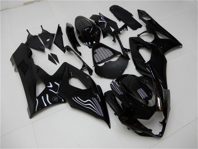 Rabatt Suzuki GSXR 1000 Motorrad Verkleidung Kit 2005-2006 - Glanzendes Schwarz