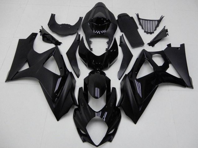 Rabatt Suzuki GSXR 1000 Motorrad Verkleidung 2007-2008 - Glanzendes Schwarz Matt Schwarz Kein Aufkleber