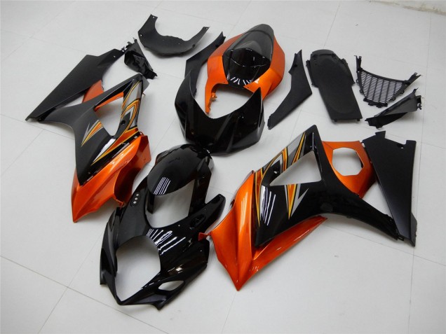 Rabatt Suzuki GSXR 1000 Motorrad Verkleidung 2007-2008 - Orange Schwarz