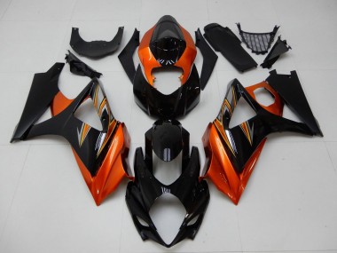 Rabatt Suzuki GSXR 1000 Motorrad Verkleidung 2007-2008 - Orange Schwarz