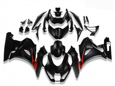 Rabatt Suzuki GSXR 1000 Motorrad Verkleidung 2017-2024 - Schwarz Rot