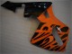 Rabatt Honda CBR600RR Motorrad Verkleidung 2005-2006 - Orange Schwarz Flamme