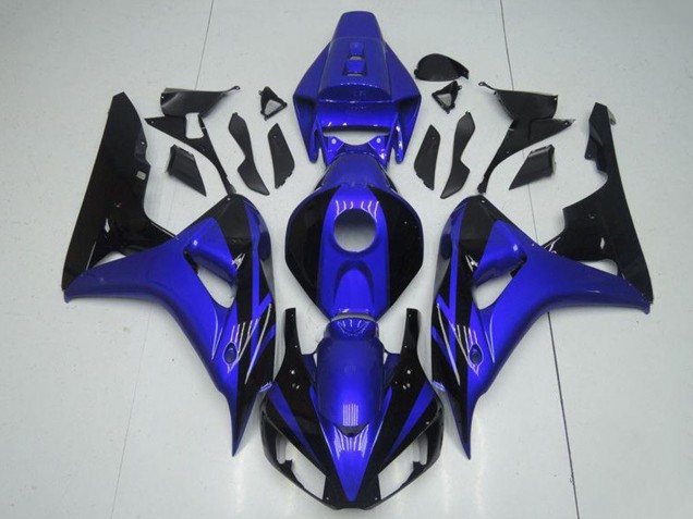 Rabatt Honda CBR1000RR Motorrad Verkleidung Kit 2006-2007 - Blau Glanzendes Schwarz