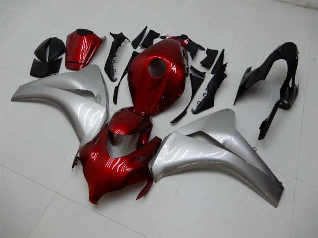Rabatt Honda CBR1000RR Motorrad Verkleidung 2008-2011 - Silber Kastanienbraun Rot