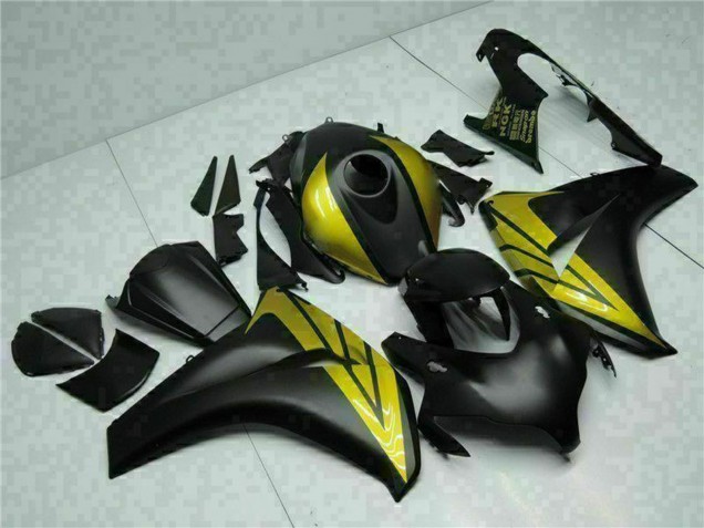 Rabatt Honda CBR1000RR Motorrad Verkleidung 2008-2011 - Matt Schwarz Gold