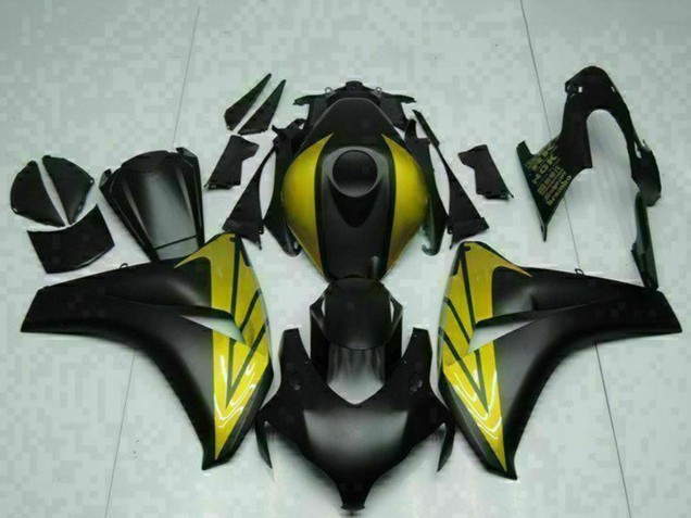Rabatt Honda CBR1000RR Motorrad Verkleidung 2008-2011 - Matt Schwarz Gold
