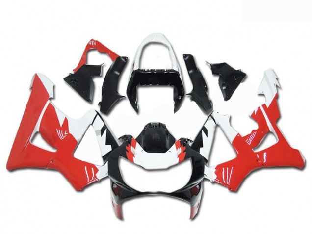 Rabatt Honda CBR900RR 929RR Motorrad Verkleidung 2000-2001 - Weiss Rot Glanzendes Schwarz
