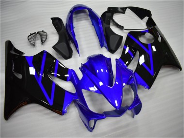 Rabatt Honda CBR600 F4i Motorrad Verkleidung Kit 2004-2007 - Blau Glanzendes Schwarz