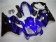 Rabatt Honda CBR600 F4i Motorrad Verkleidung Kit 2004-2007 - Blau Glanzendes Schwarz