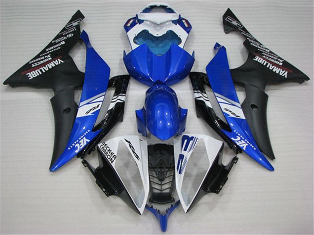 Rabatt Yamaha YZF R6 Motorrad Verkleidung 2008-2016 - Weiss Blau Matt Schwarz Yamalube