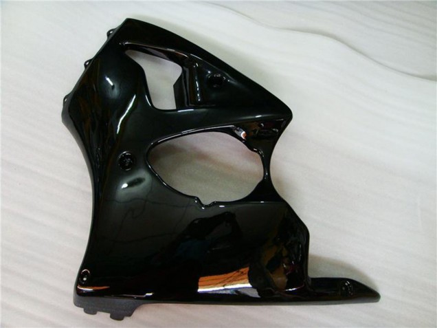 Rabatt Kawasaki ZX6R Motorrad Verkleidung 2000-2002 - Glanzendes Schwarz