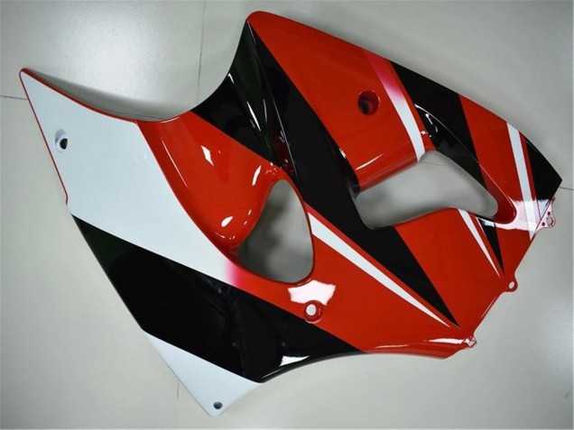Rabatt Kawasaki ZX6R Motorrad Verkleidung 2000-2002 - Weiss Rot Glanzendes Schwarz
