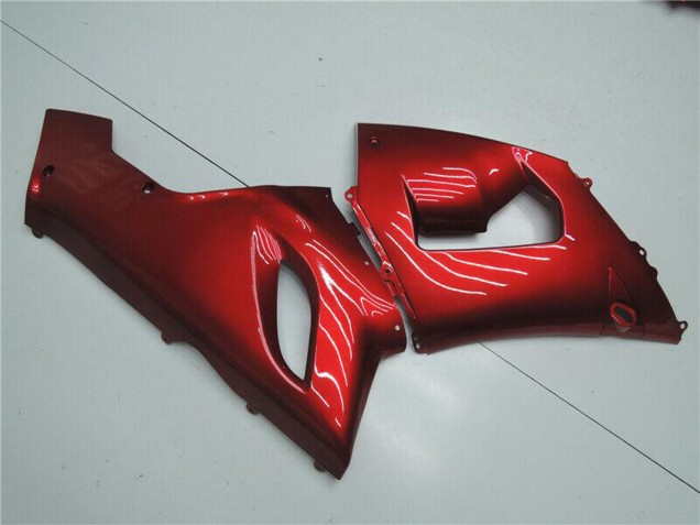 Rabatt Kawasaki ZX6R Motorrad Verkleidung 2005-2006 - Bonbon Rot