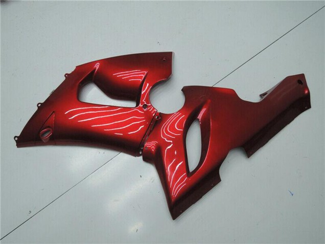 Rabatt Kawasaki ZX6R Motorrad Verkleidung 2005-2006 - Bonbon Rot