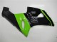Rabatt Kawasaki ZX6R Motorrad Verkleidung 2005-2006 - Grun Glanzendes Schwarz